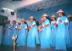 A group of Postulants and Candidates during a cultural animation programme