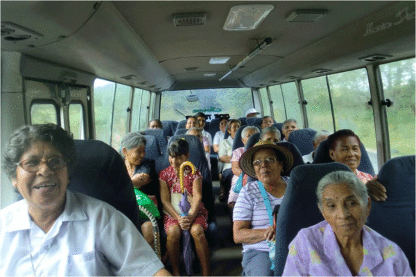 The Sisters accompany the senior citizens for an outing together